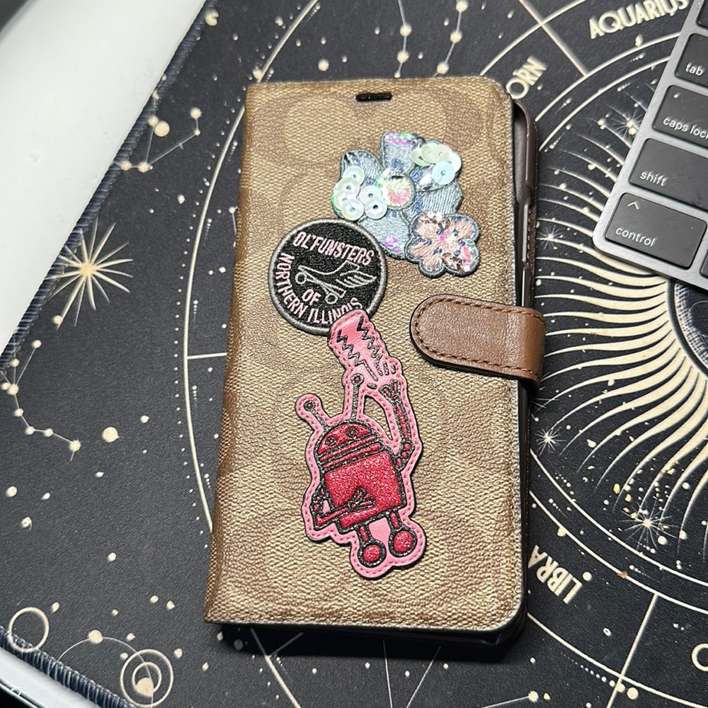 Coach iPhone Xs & X Max Keith Haring Wallet Case